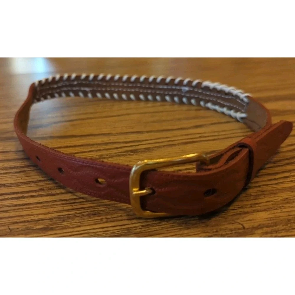 NOS Magic Forest Lake George NY Novelty Beaded Leather Belt Kids Youth Adult 20
